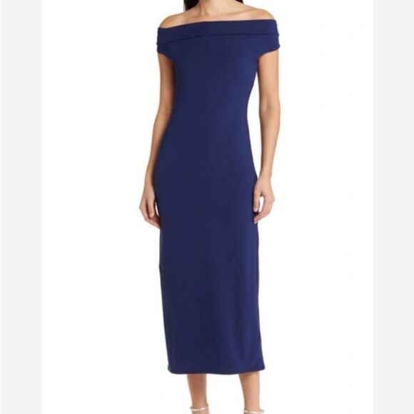 Reformation Tilda Dress in Navy XS NEW - Picture 1 of 7